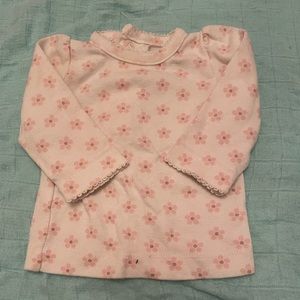 Floral long sleeve baby shirt